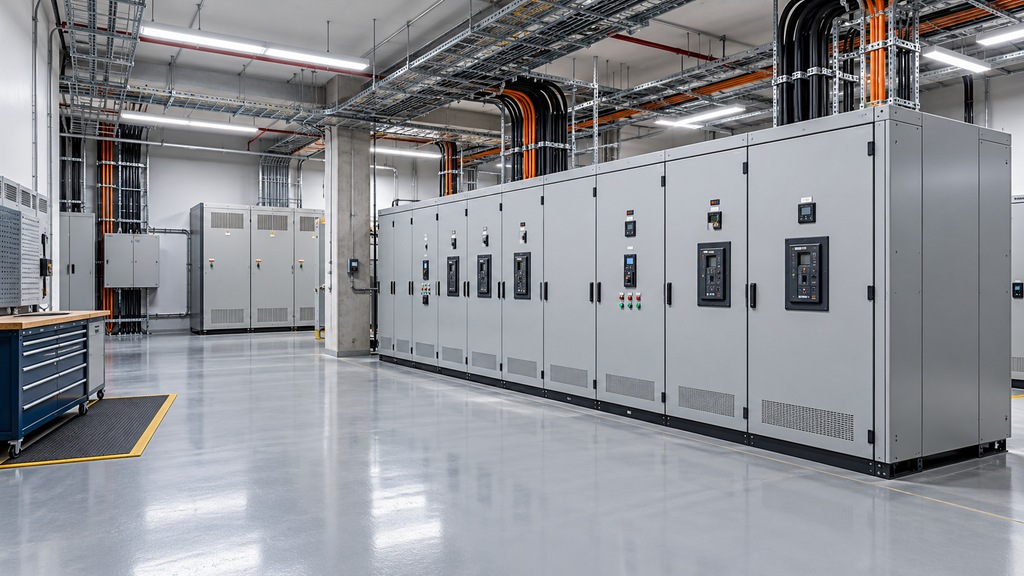 Illustration of a maintained critical-power electrical room